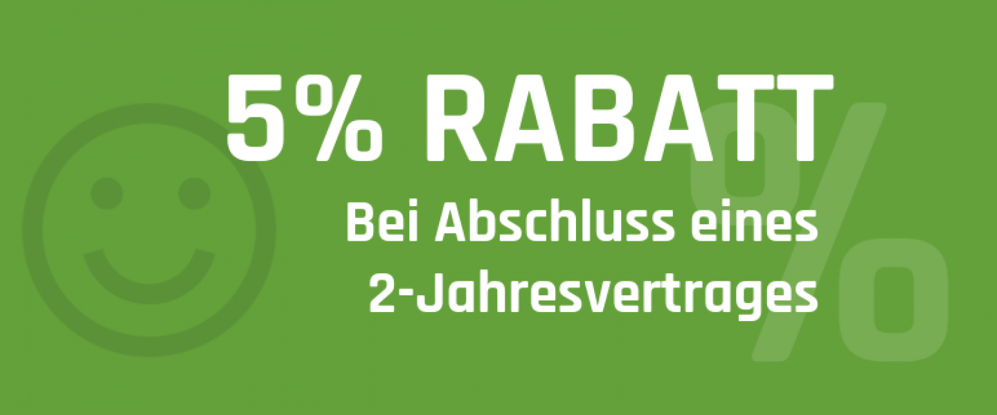 5% Rabatt-Vaucher bei Abschluss eines 2 Jahresvertrags SEP Bandenwerbung