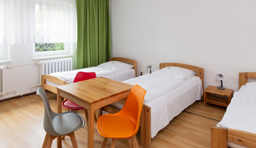 Blick in ein Mehrbettzimmer