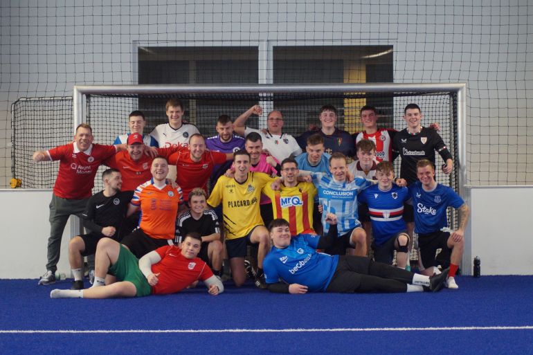 Teamfoto der Fußballmannschaft SV 90 Pinnow in der SH35 